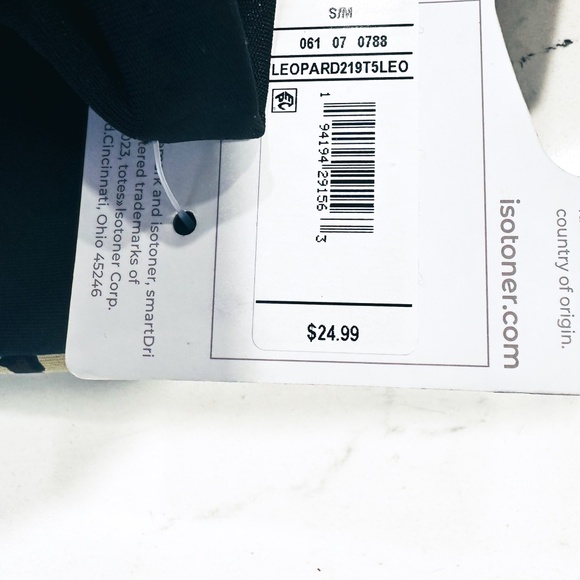 Isotoner SmartDri Eco Comfort Leopard Print Winter Gloves Women's S/M Orig $25 - Picture 3 of 5